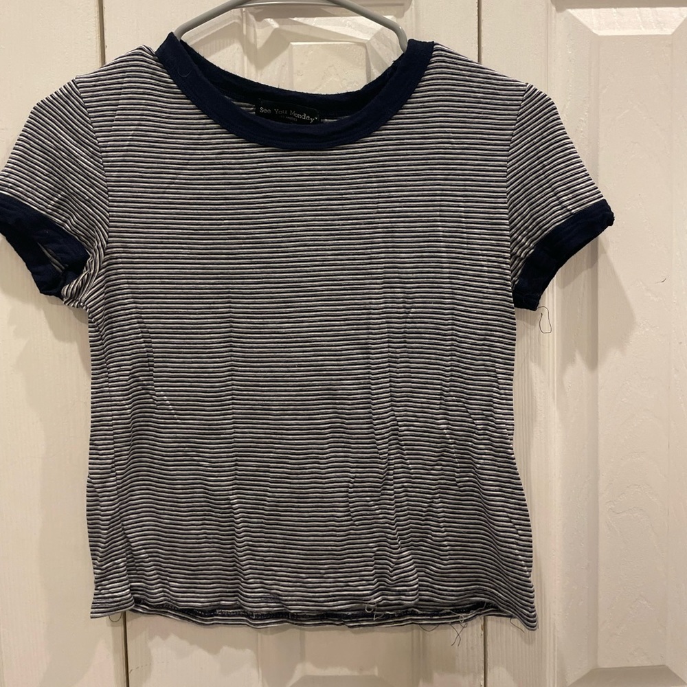 Navy Striped T-shirt